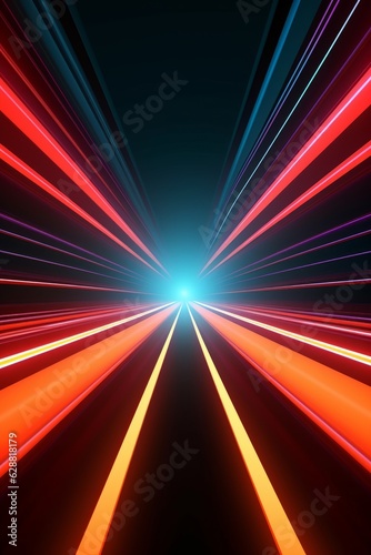 Retro Futuristic 3D Abstract Background