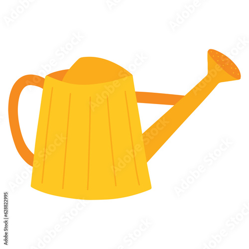 yellow watering can