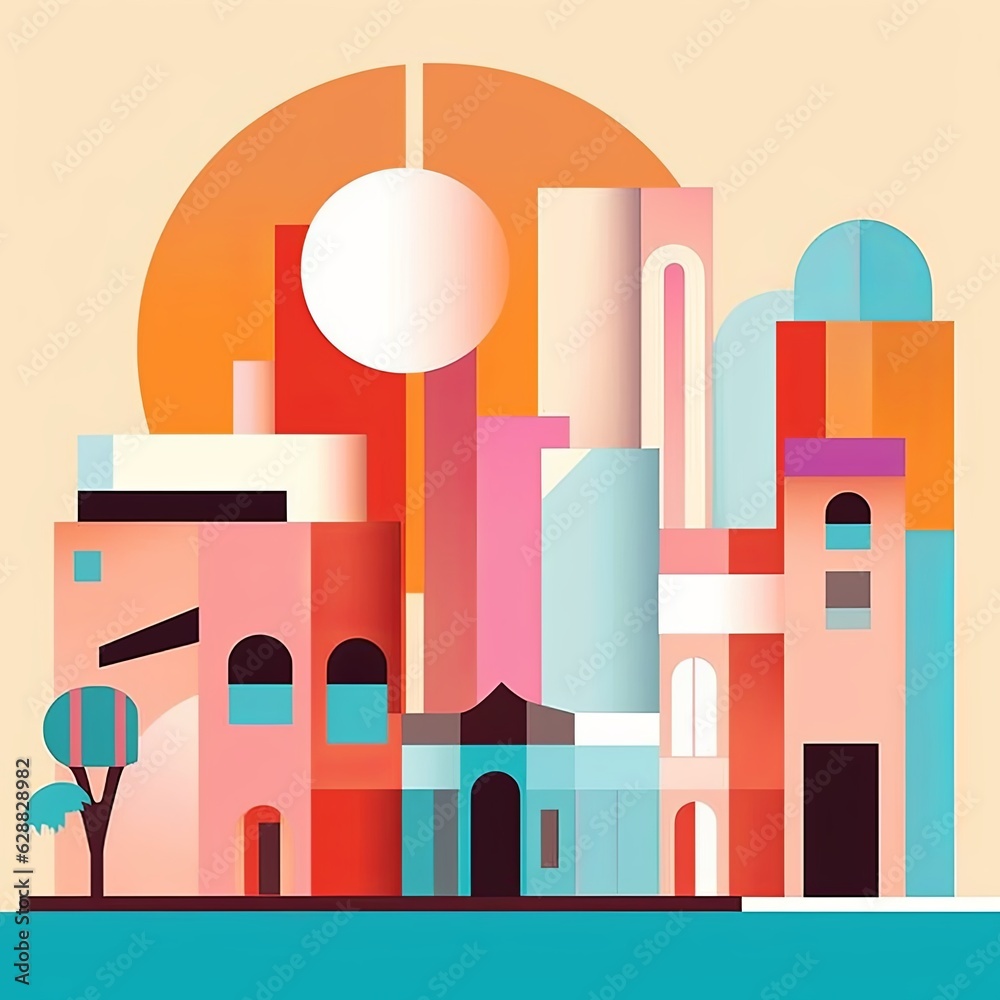 Simple Urban Architecture Minimalist Background Design Simple Urban Architecture Minimalist Background Design