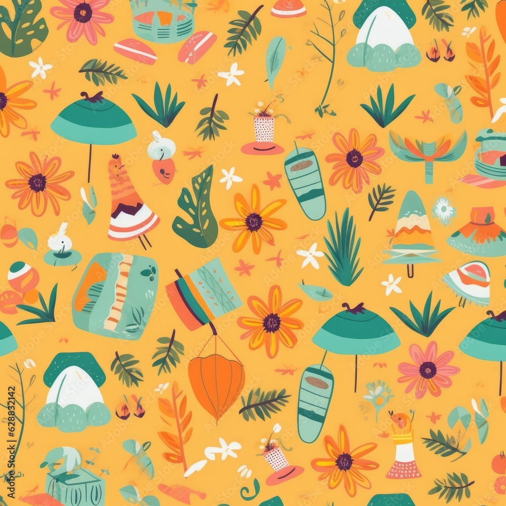 Summer Themed Background Design Summer Themed Background Design
