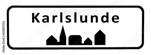 City sign of Karlslunde - Karlslunde Byskilt photo