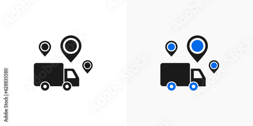 logistics icon vector or logistics symbol vector isolated in flat style. Best logistics icon vector for business design element. Simple logistics icon for apps or websites.