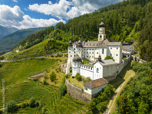 Kloster Marienberg an einem Sommertag photo