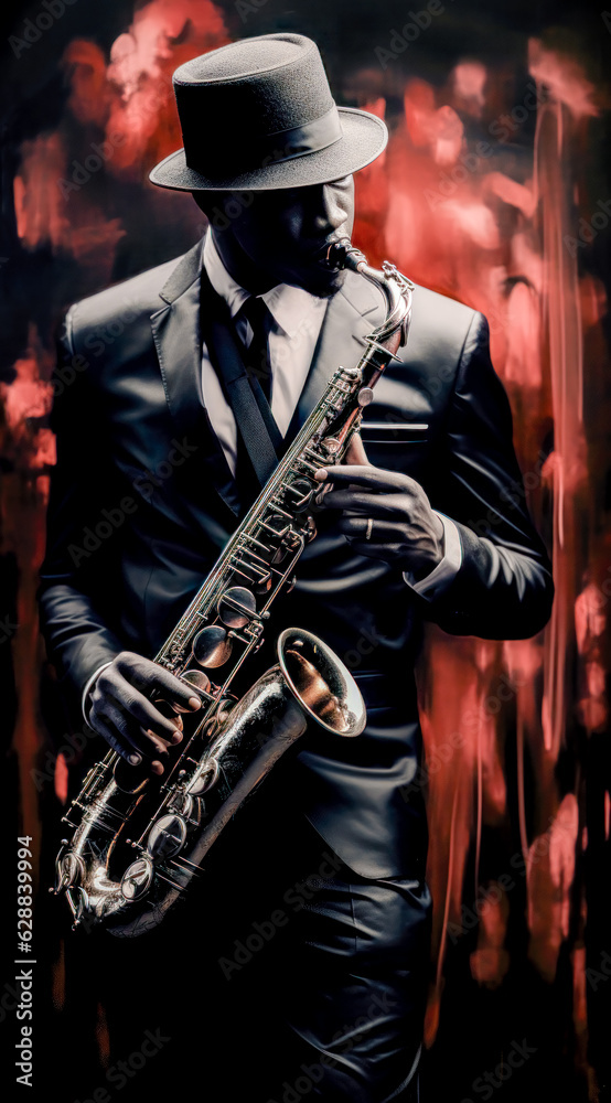 Illustration of the Independent Jazz of the 80s Music Emotion Generative AI Digital Art Wallpaper Background Journal Cover Illustration of the Independent Jazz of the 80s Music Emotion Generative AI Digital Art Wallpaper Background Journal Cover