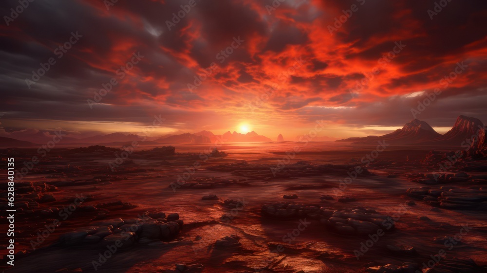 Sunset created with Generative AI Sunset created with Generative AI