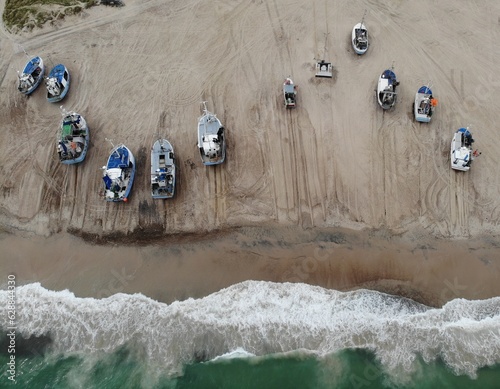 Thorup Strand. Fischflotte