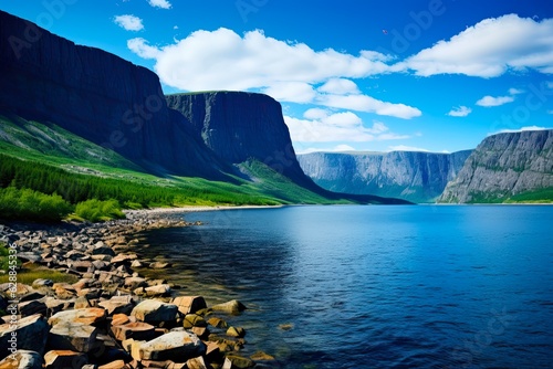Discovering the Beauty of Gros Morne National Park: A Landscape of Mountains, Lakes, and Serene Waters: Generative AI