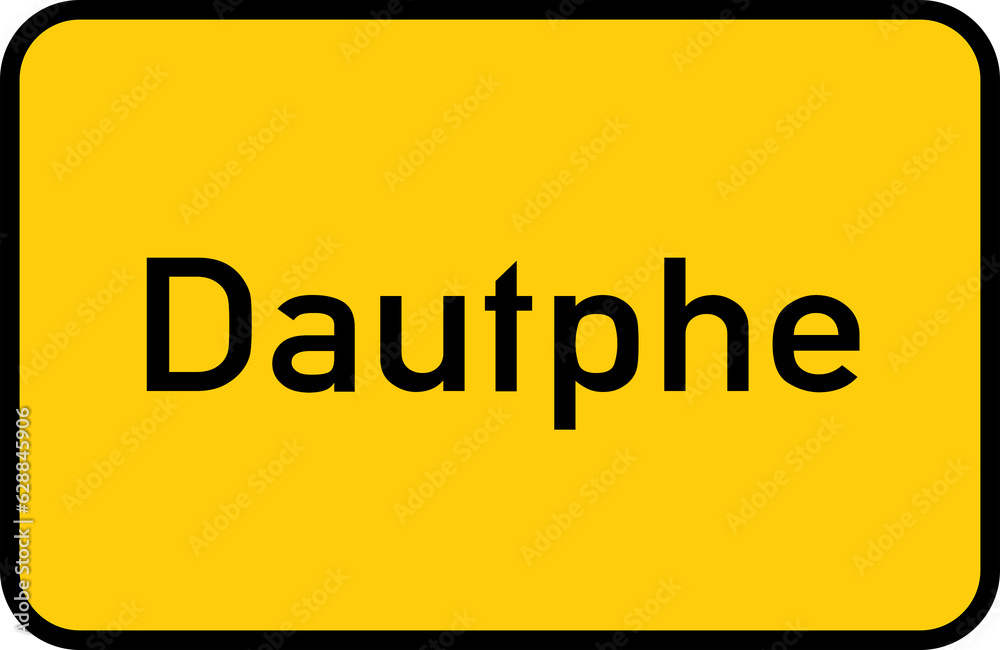 City sign of Dautphe - Ortsschild von Dautphe City sign of Dautphe - Ortsschild von Dautphe