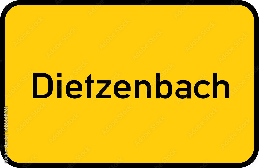 City sign of Dietzenbach - Ortsschild von Dietzenbach City sign of Dietzenbach - Ortsschild von Dietzenbach