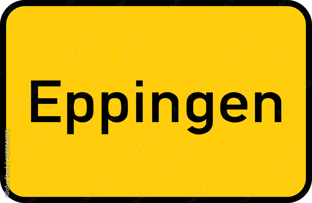 City sign of Eppingen - Ortsschild von Eppingen