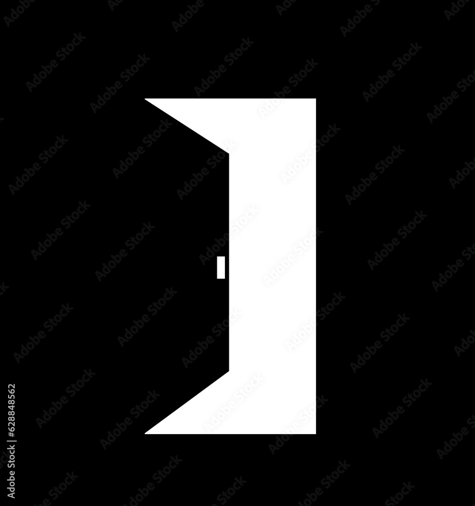 open door icon vector illustration open door icon vector illustration