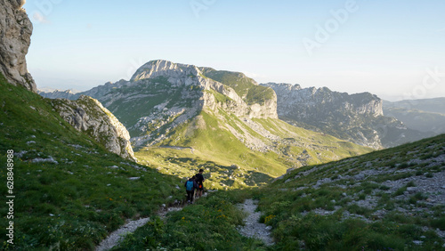 Bobotov Kuk hike in the Durmitor Mountains near Žabljak, Montenegro.