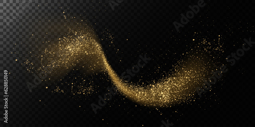 golden dust light png. Bokeh light lights effect background. Christmas glowing dust background Christmas glowing light bokeh confetti and sparkle overlay texture for your design.