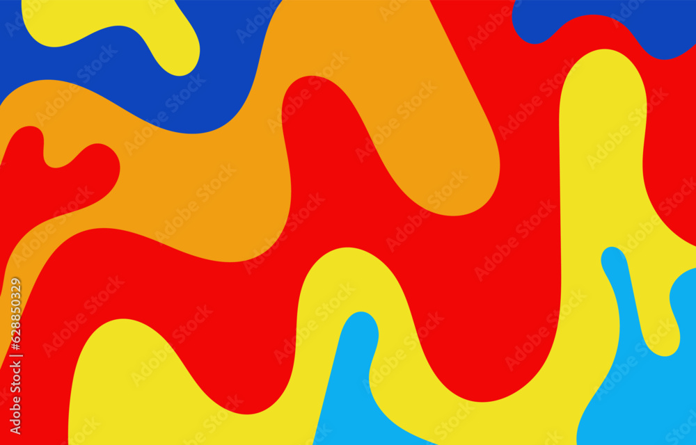 Abstract Colorful Groovy background design concept