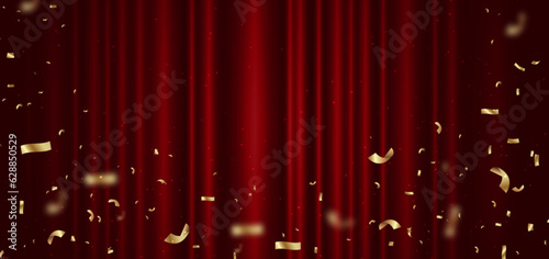Fotografia Red curtain background