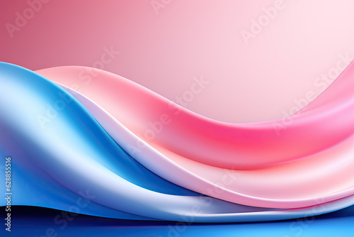 Very beautiful soft pink with background of flowing lines. Abstract presentation background made of pink, blue and white lines.