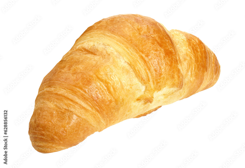 Single Croissant - Transparent PNG Background