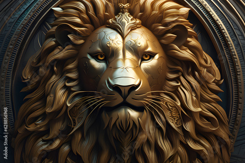 Animal photography, animal painting, animal, stone statue, ancient animal, presentations, Illustration. Generative AI