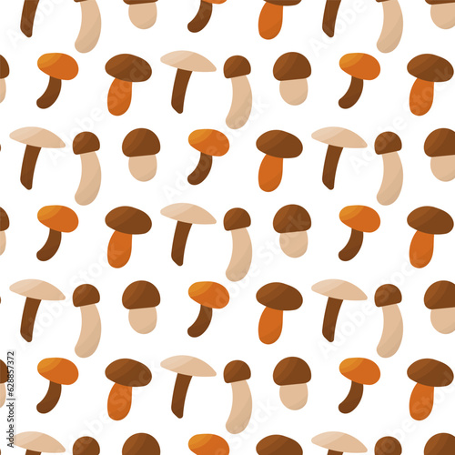 mushrooms autumn forest vector color pattern plant