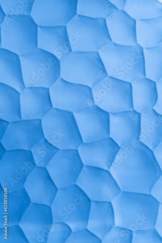Fototapeta Naklejka Na Ścianę i Meble -  Polygon blue mosaic background, hexagon backdrop, polygonal structure design