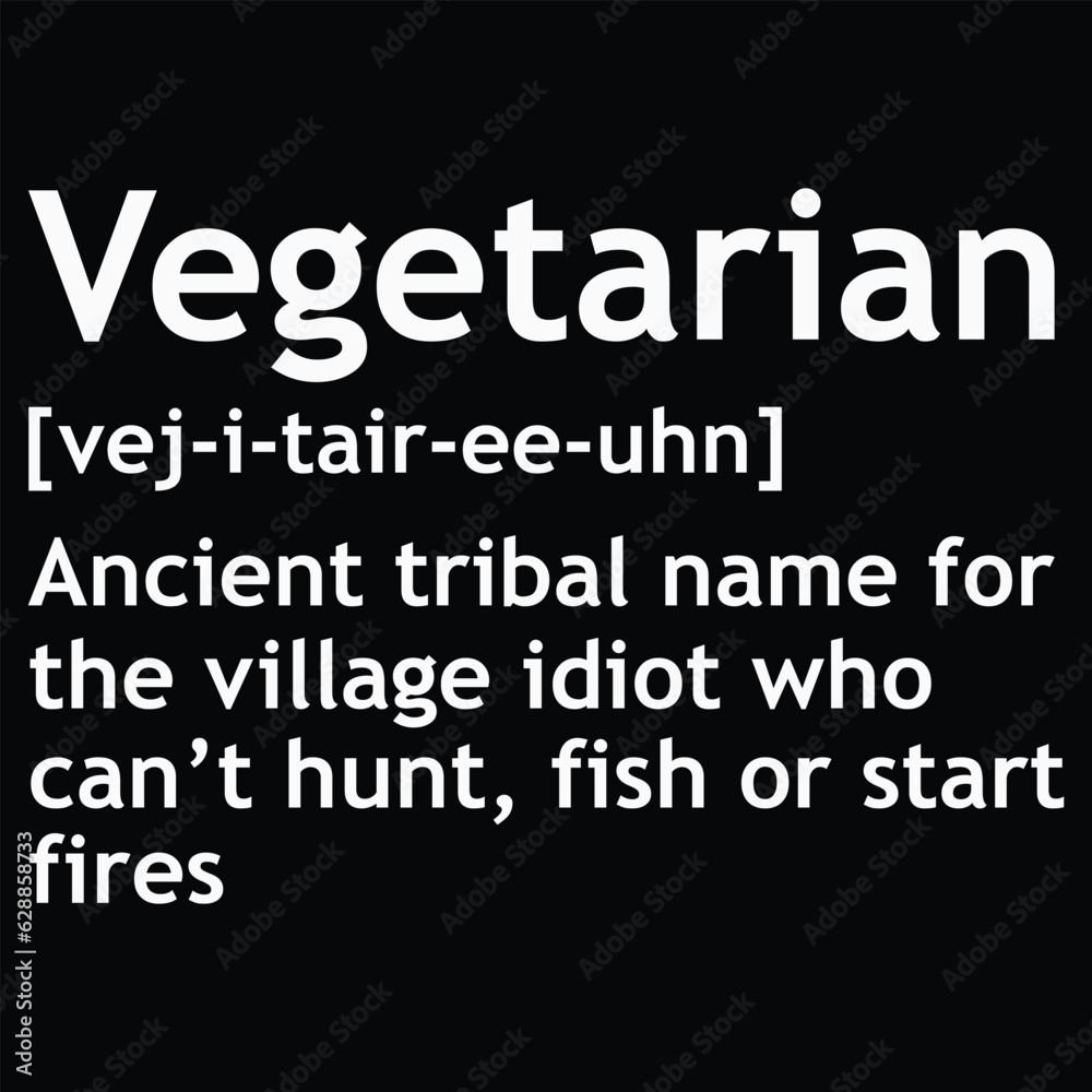 Sarcastic Vegetarian Definition T-Shirt