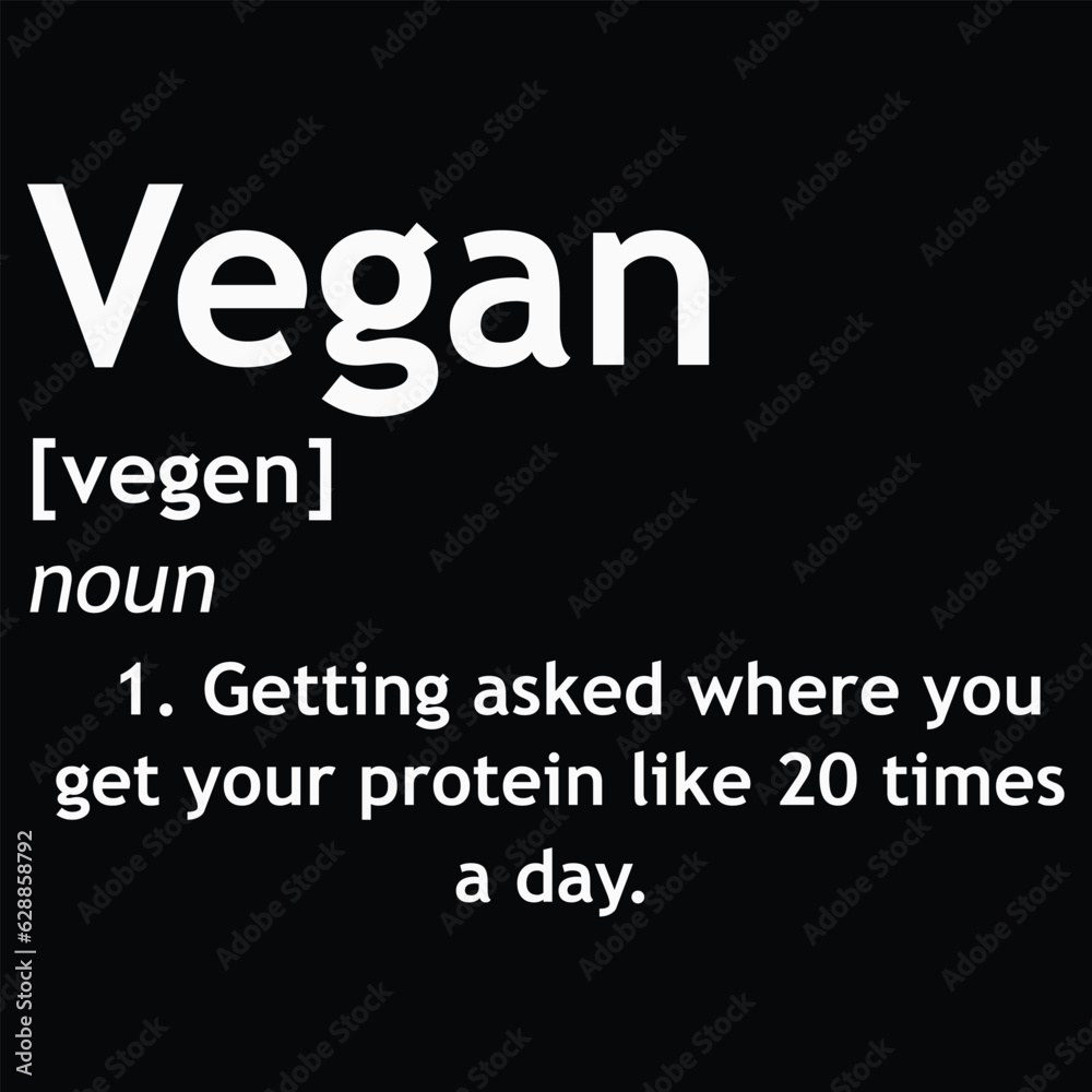 Vegan Definition Funny Vegan Meme Gift Men & Women - Vegan T-Shirt 