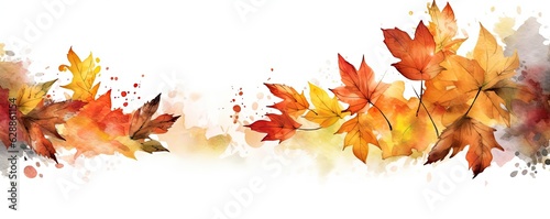 Autumn seasonal background. Generative AI