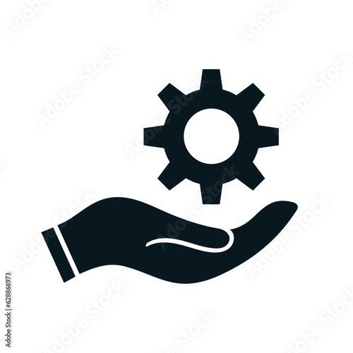 Intelligence and knowledge  care logo and vector icon design.