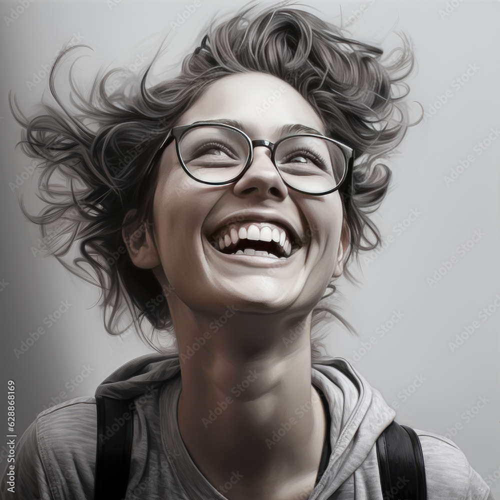 portrait of a smiling woman portrait of a smiling woman