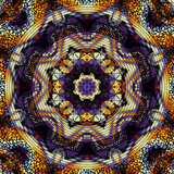 Vector seamless mosaic art pattern. Art background. Mandala image