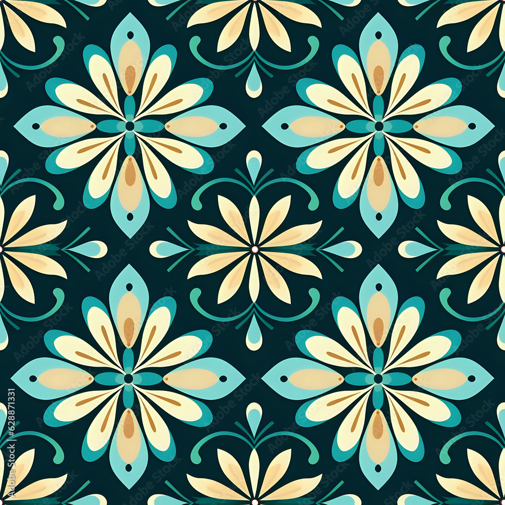Obraz premium seamless floral background, pattern