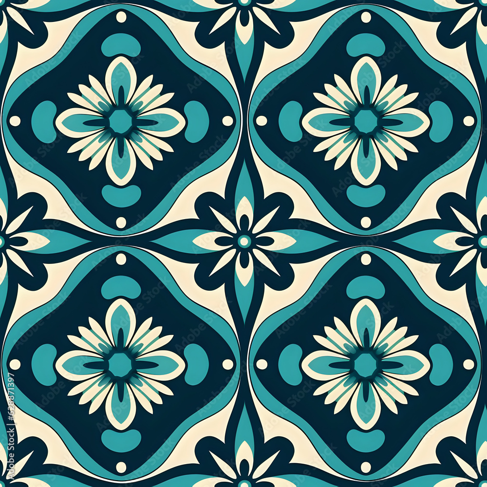 Fototapeta premium seamless floral background, pattern