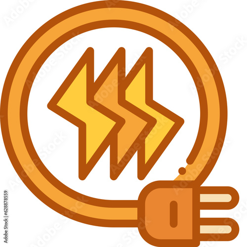 fast charge two tone icon