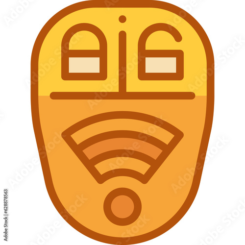 key remote two tone icon