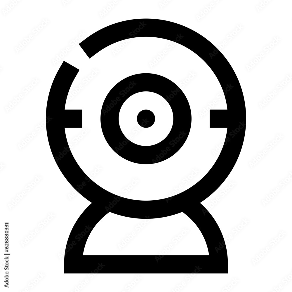 Webcam icon. Internet technology concept. Icon in line style Webcam icon. Internet technology concept. Icon in line style