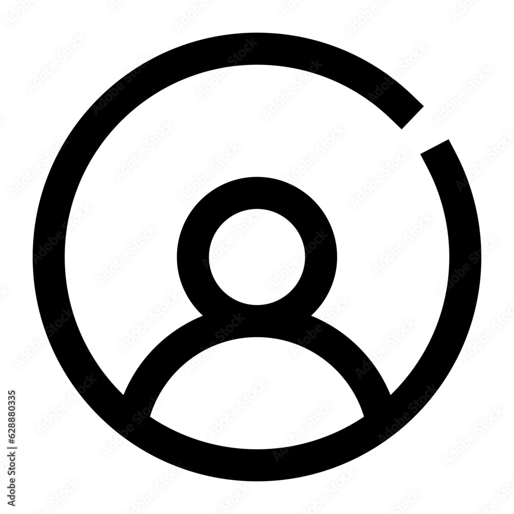 User icon. Internet technology concept. Icon in line style User icon. Internet technology concept. Icon in line style