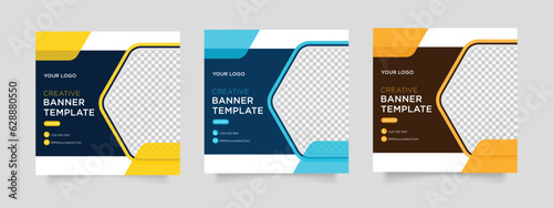 Marketing Strategies webinar banner invitation and social media post template.