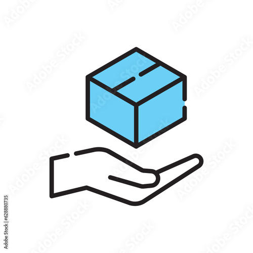 商品　箱　手　ふるさと納税　通販　アイコン