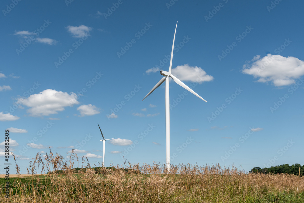 Wind Turbines Operating On The Niagara Escarpment In Wisconsin Wind Turbines Operating On The Niagara Escarpment In Wisconsin