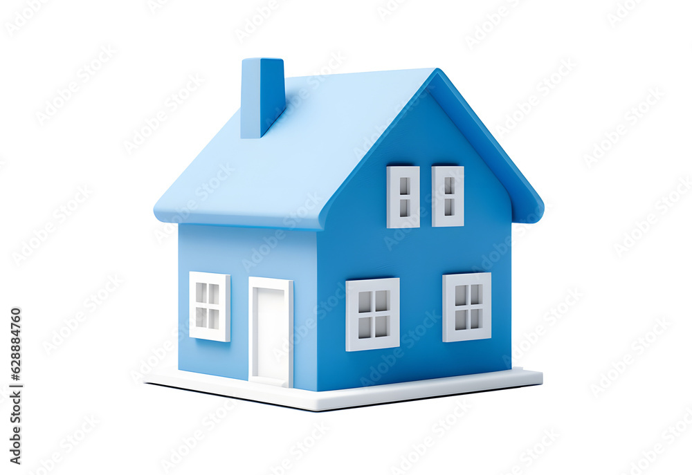 Mini house model. Real estate concept. illustration. Mini house model. Real estate concept. illustration.