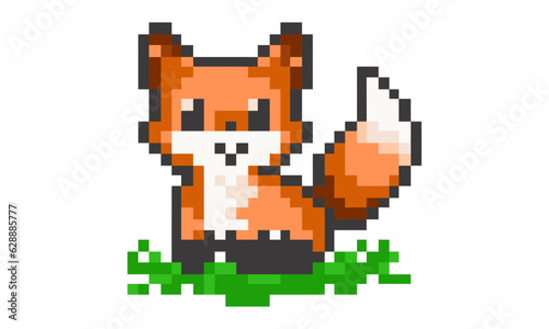 Fox pixel art © varva