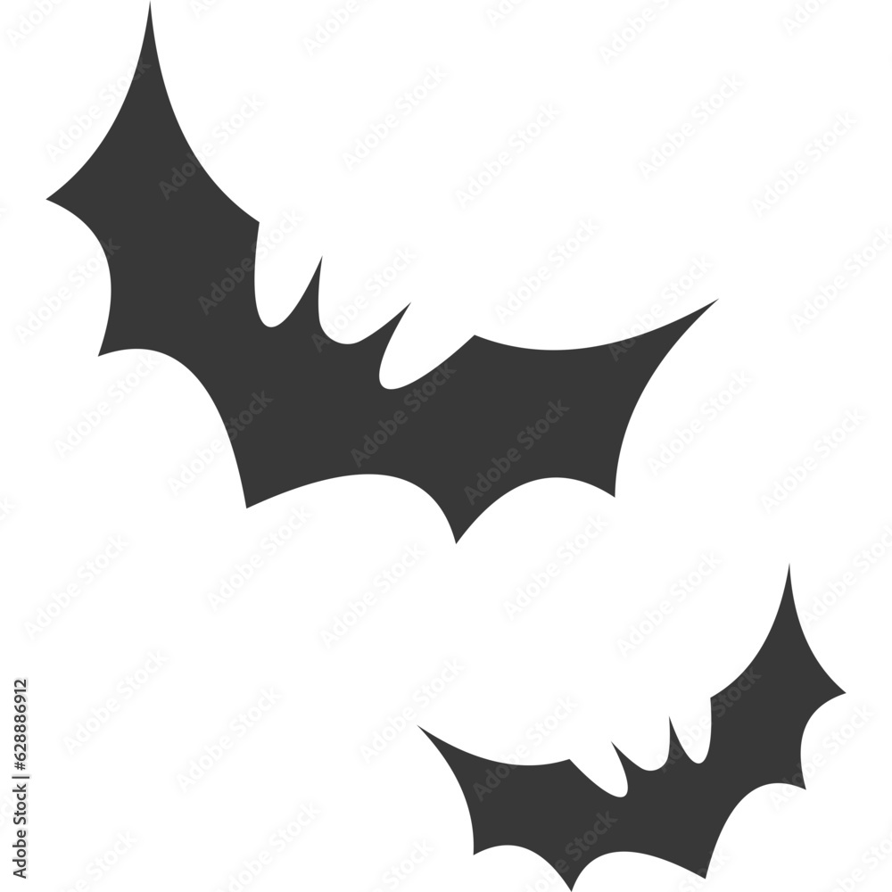 Bat Silhouette Element-06 Bat Silhouette Element-06