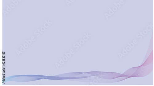 abstract wavy flow pattern with smooth green to blue lines with violet color and background
