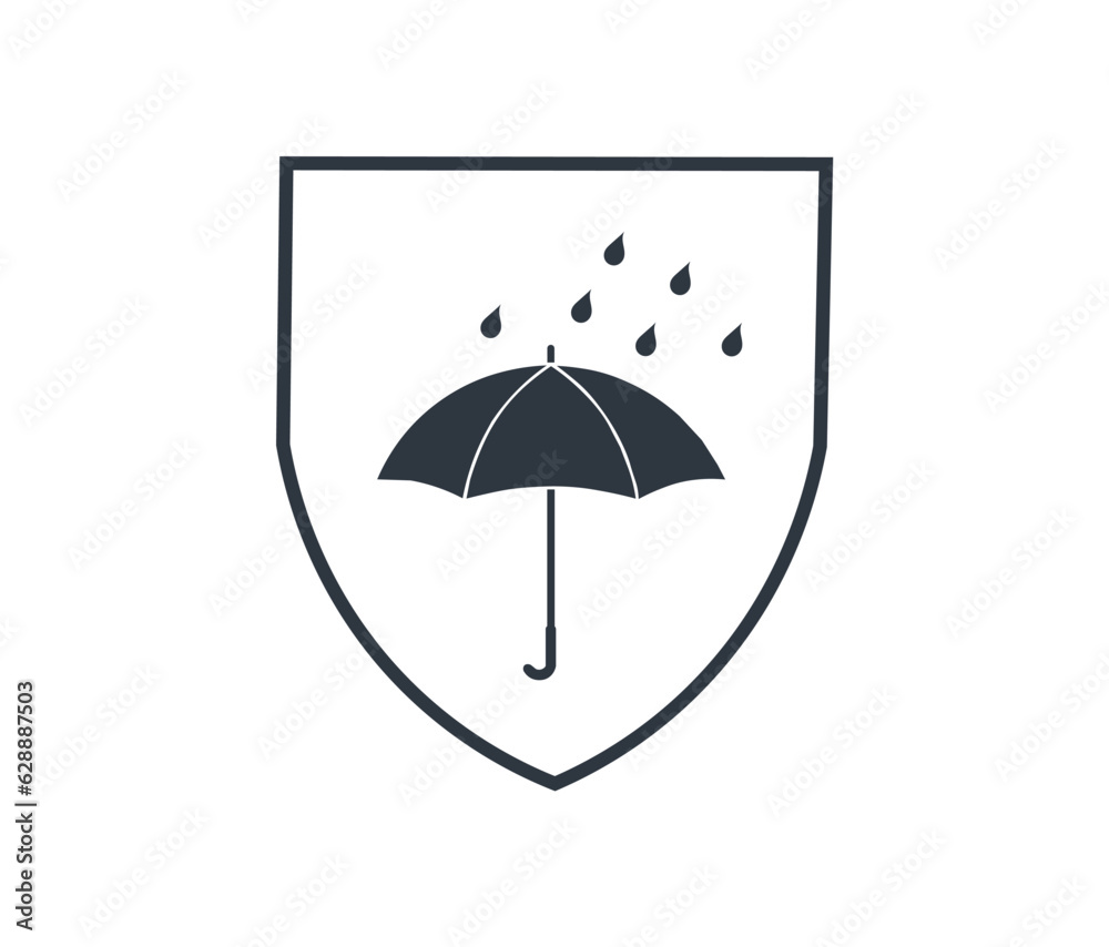 Protection Against Foul Weather Symbol.
Protection Against Foul Weather Symbol.