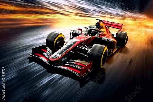 Coche de Fórmula 1 compitiendo en una carrera © David Martínez
