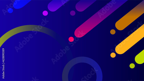 Twilight rainbow pastels artistic geometric gradient background.