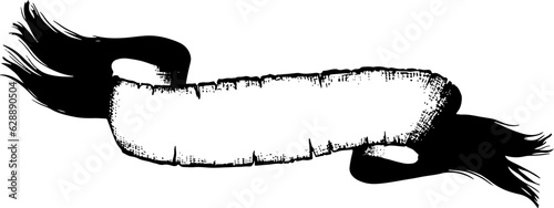 Halloween ribbon banner.