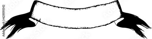 Halloween ribbon banner.