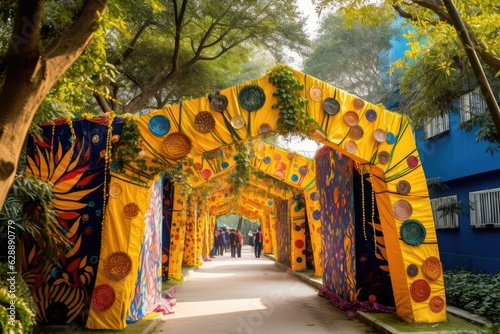 Colorful Archway in the Park © shelbys