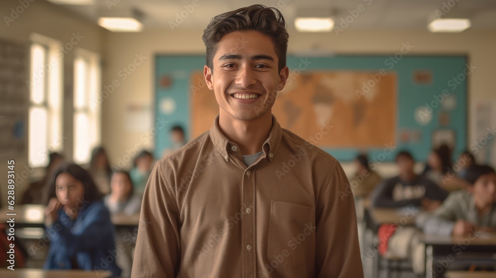 Smiling Man Posing for a Photo Fictional Character Created By Generative AI Smiling Man Posing for a Photo Fictional Character Created By Generative AI